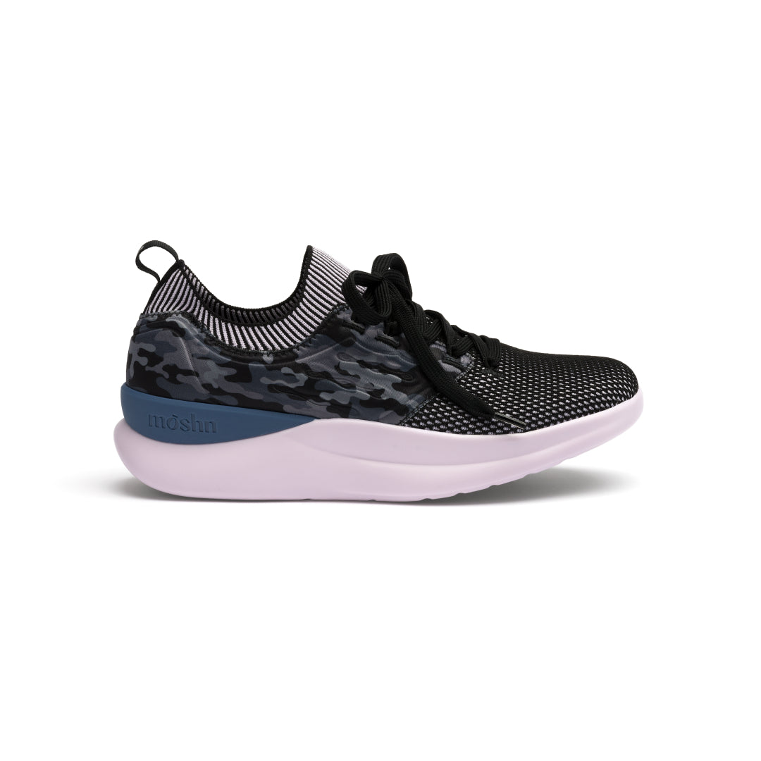 Pulse sneaker outside view, featuring a stylish, lightweight design with slip-resistant PURGrip¨ outsole and water-resistant SmartKnit¨ upper.